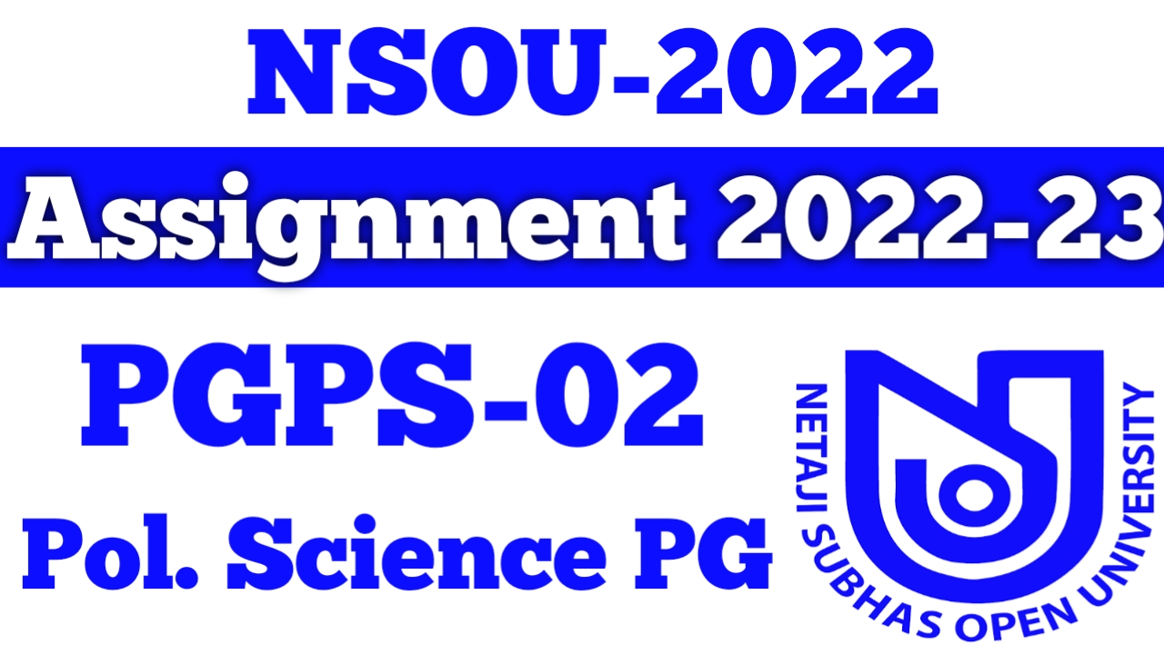 nsou assignment 2022